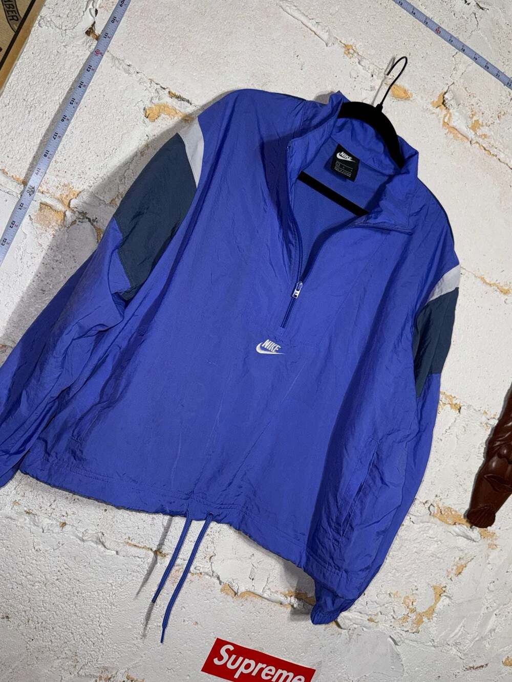 Nike Sportswear Heritage Windrunner Half-Zip Jacket Blue Size L